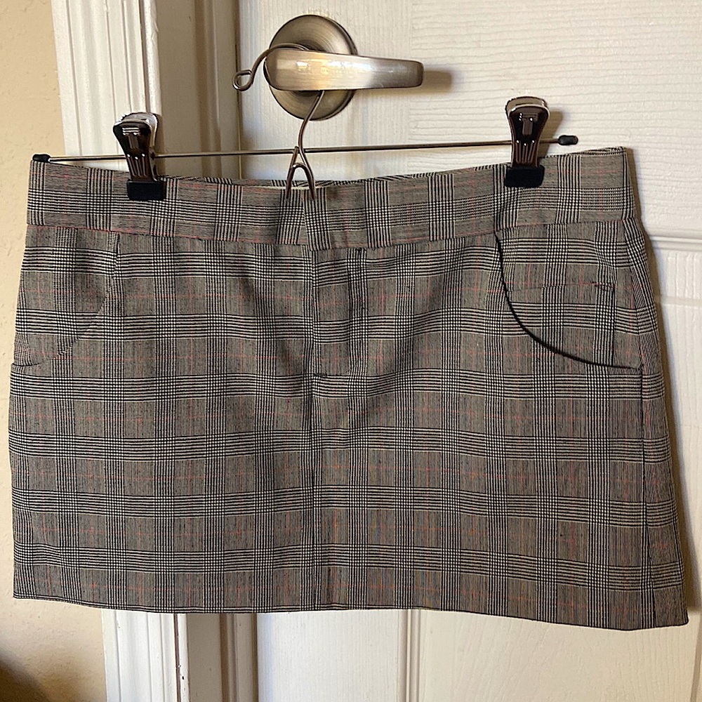 Vintage Zara Herringbone Mod Mini Skirt